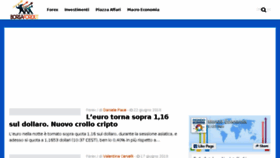 What Borsaforex.it website looked like in 2018 (5 years ago)