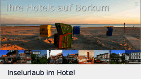 What Borkum-hotels.de website looked like in 2018 (5 years ago)