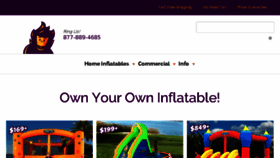 What Bouncehouses.com website looked like in 2018 (5 years ago)