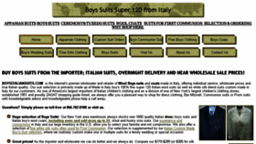 What Boysitaliansuits.com website looked like in 2018 (5 years ago)