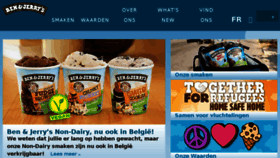 What Benjerry.be website looked like in 2018 (5 years ago)