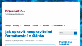What Brouzdaliste.cz website looked like in 2018 (5 years ago)