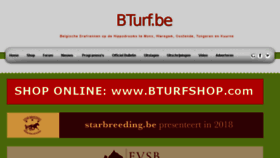 What Bturf.be website looked like in 2018 (5 years ago)