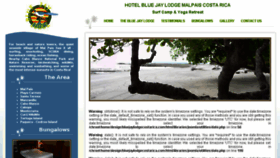 What Bluejaylodgecostarica.com website looked like in 2018 (5 years ago)