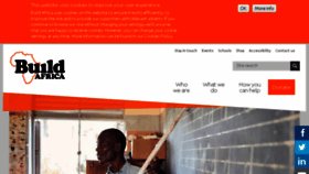 What Build-africa.org website looked like in 2018 (5 years ago)