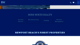What Burrwhite.com website looked like in 2018 (5 years ago)