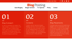 What Blogposting.co.uk website looked like in 2018 (5 years ago)