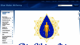 What Bluewateralchemy.com website looked like in 2018 (5 years ago)