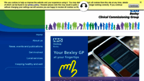 What Bexleyccg.nhs.uk website looked like in 2018 (5 years ago)