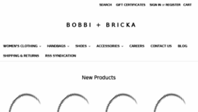 What Bobbiandbricka.com website looked like in 2018 (5 years ago)