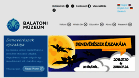 What Balatonimuzeum.hu website looked like in 2018 (5 years ago)