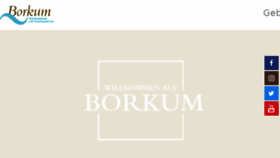 What Borkum.de website looked like in 2018 (5 years ago)