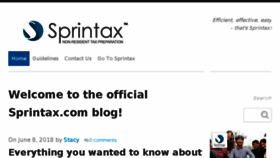 What Blog.sprintax.com website looked like in 2018 (5 years ago)