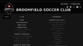 What Broomfieldsoccerclub.org website looked like in 2018 (5 years ago)
