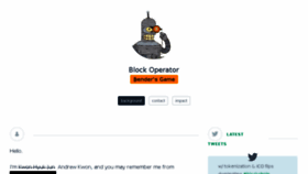 What Blockoperator.com website looked like in 2018 (5 years ago)