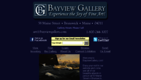 What Bayviewgallery.com website looked like in 2018 (5 years ago)