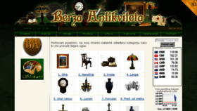 What Berza-antikviteta.com website looked like in 2018 (5 years ago)