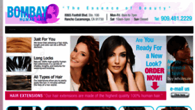What Bombayhumanhair.com website looked like in 2018 (5 years ago)