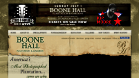 What Boonehallplantation.com website looked like in 2018 (5 years ago)