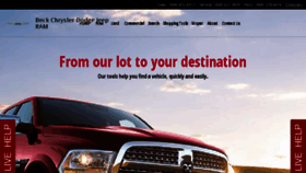 What Beckchryslerdodgejeep.com website looked like in 2018 (5 years ago)