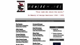 What Beatles.net website looked like in 2018 (5 years ago)