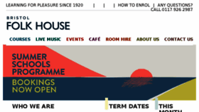 What Bristolfolkhouse.co.uk website looked like in 2018 (5 years ago)