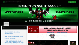 What Bramptonnorthsoccer.com website looked like in 2018 (5 years ago)