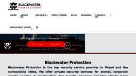 What Blackwaterprotection.com website looked like in 2018 (5 years ago)