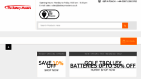 What Batterymasters.co.uk website looked like in 2018 (5 years ago)