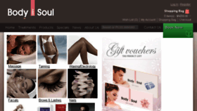 What Bodysoul.co.nz website looked like in 2018 (5 years ago)