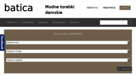 What Batica.pl website looked like in 2018 (5 years ago)