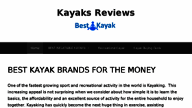 What Bestkayak.org website looked like in 2018 (5 years ago)