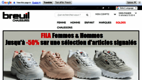 What Breuil-chaussures.com website looked like in 2018 (5 years ago)