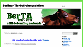 What Berta-online.org website looked like in 2018 (5 years ago)