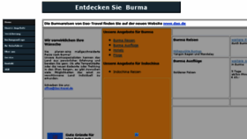 What Burma-reise.de website looked like in 2018 (5 years ago)