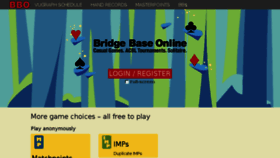 What Bridgebaseonline.com website looked like in 2018 (5 years ago)