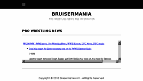 What Bruisermania.com website looked like in 2018 (5 years ago)