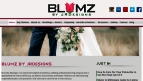 What Blumz.com website looked like in 2018 (5 years ago)