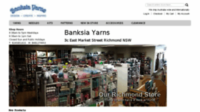 What Banksiayarns.com.au website looked like in 2018 (5 years ago)