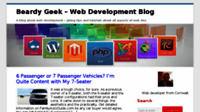What Beardygeek.com website looked like in 2018 (5 years ago)