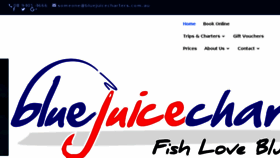 What Bluejuicecharters.com.au website looked like in 2018 (5 years ago)
