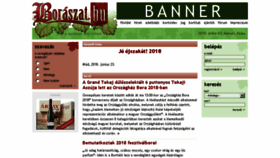 What Boraszat.hu website looked like in 2018 (5 years ago)