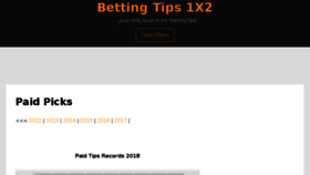 What Bettingtips1x2.info website looked like in 2018 (5 years ago)