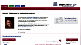 What Briefmarkenecke.de website looked like in 2018 (5 years ago)