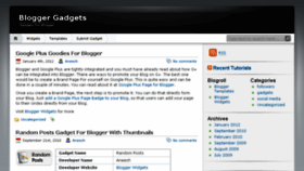 What Bloggergadgets.org website looked like in 2018 (5 years ago)