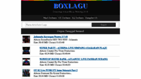 What Boxlagu.net website looked like in 2018 (5 years ago)