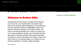 What Brokenslidemusic.com website looked like in 2018 (5 years ago)