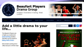 What Beaufortplayers.org.uk website looked like in 2018 (5 years ago)