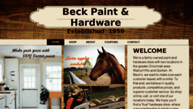 What Beckhardware.com website looked like in 2018 (5 years ago)