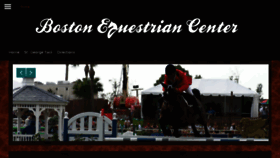 What Bostonequestriancenter.com website looked like in 2018 (6 years ago)